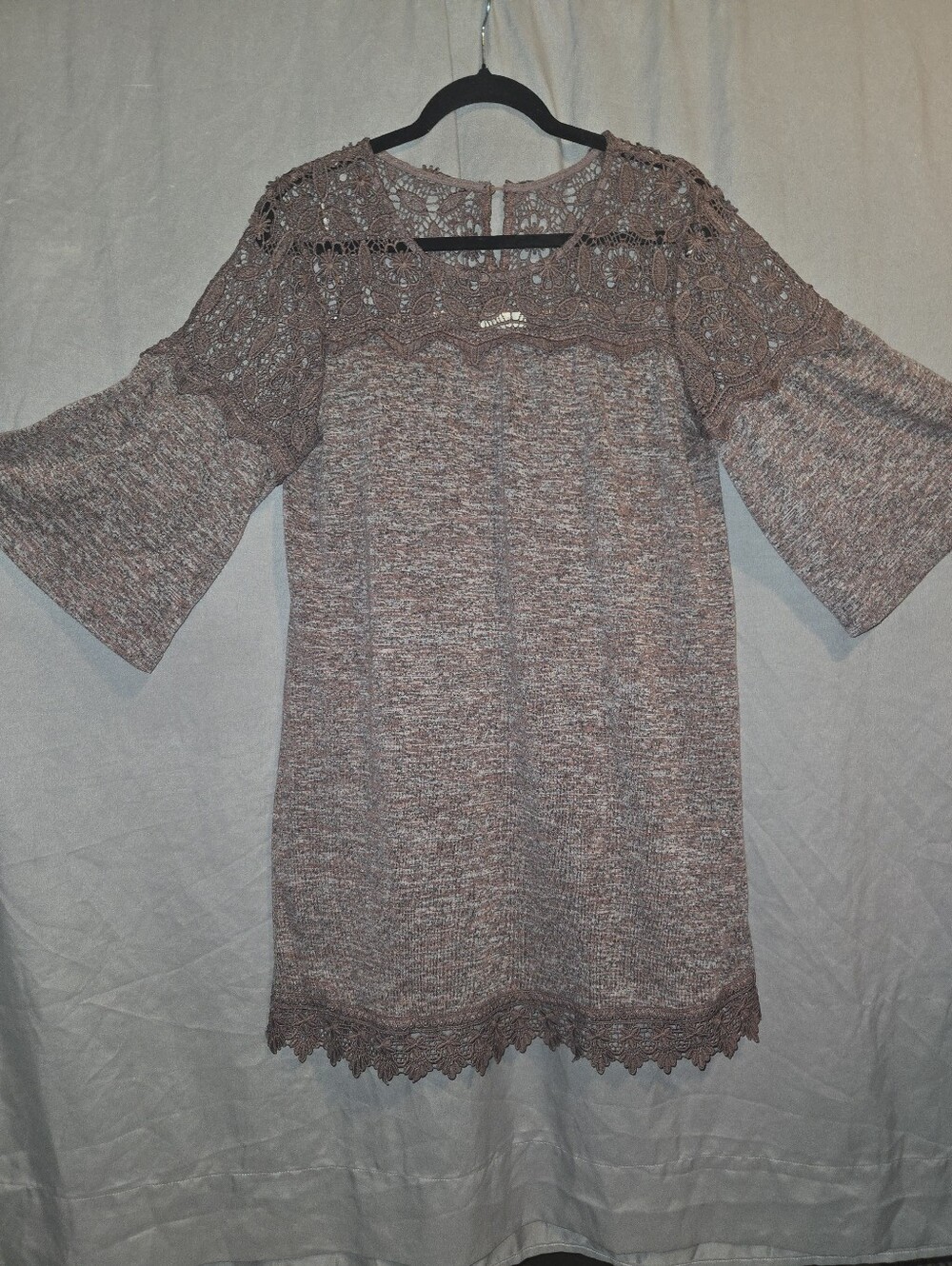 Lace Knit Shift Dress/Blouse